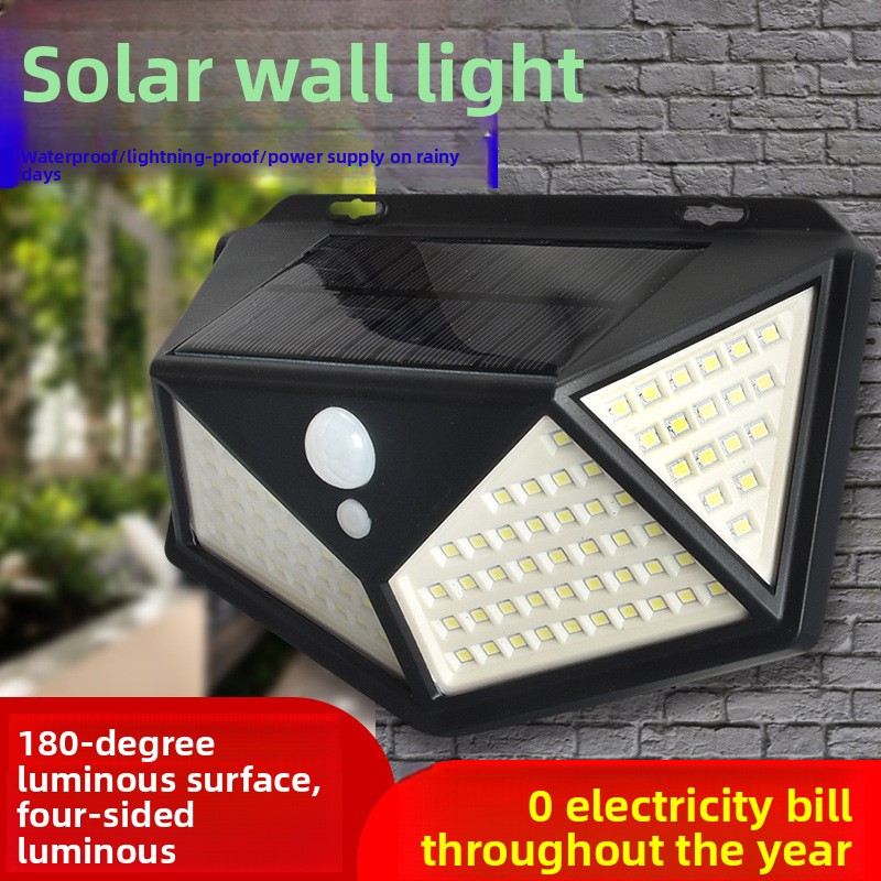 Outdoor Lighting On Amazon - Lámpara Solar de Pared con 114
