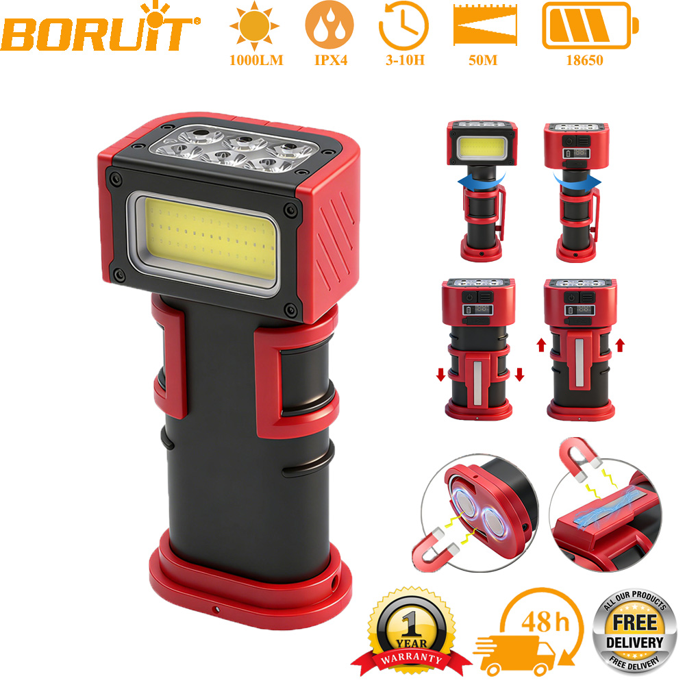 Outdoor Lighting Hooks - Lámpara de Trabajo LED COB BORUiT