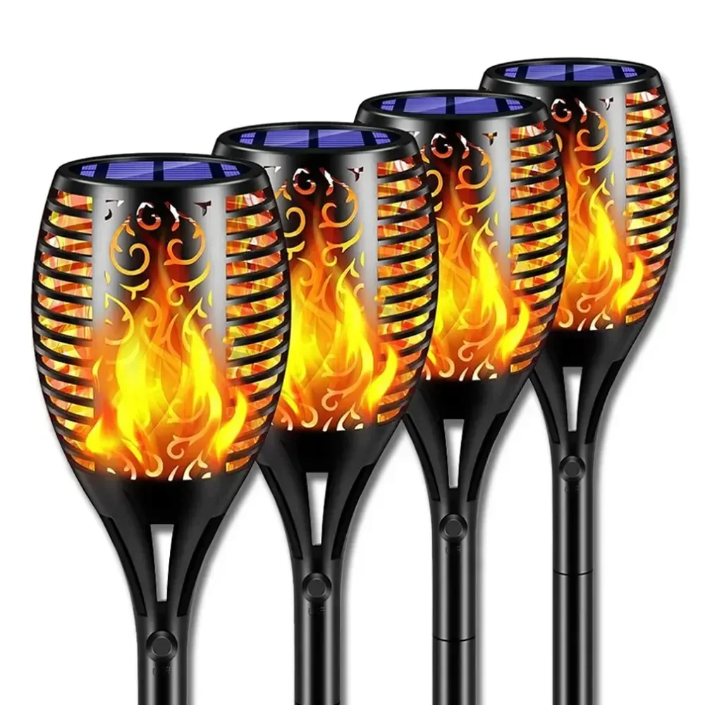 Fire Torch Solar - Lámpara Solar de Jardín con Llama