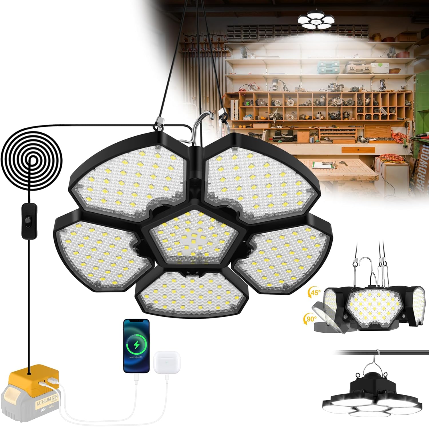 Outdoor Lighting Jobs - Lámpara de Trabajo LED para Exteriores,
