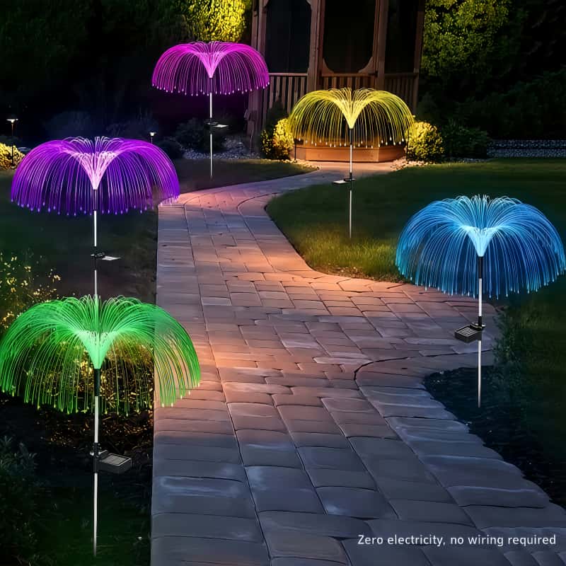 Outdoor Lighting Jellyfish - 5 luces LED solares con forma
