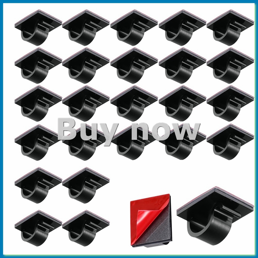 Outdoor Lighting Hooks - 50 Uds Mini Clips de Cable