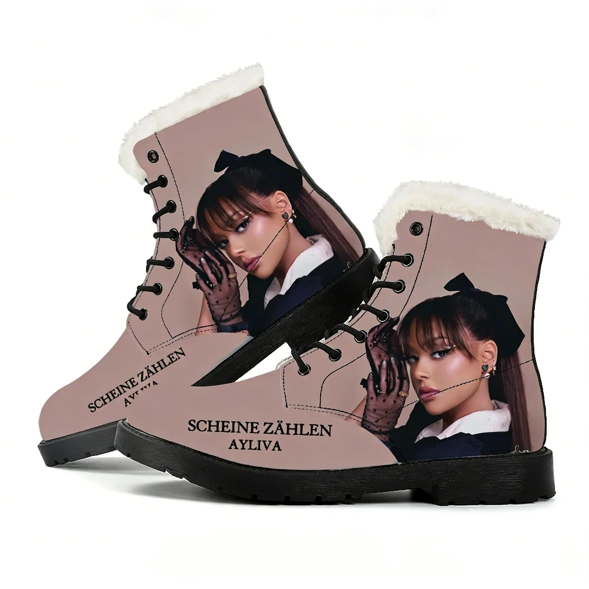 Outdoor Lighting Quality - Botas de Felpa Ayliva Schwarzes Herz