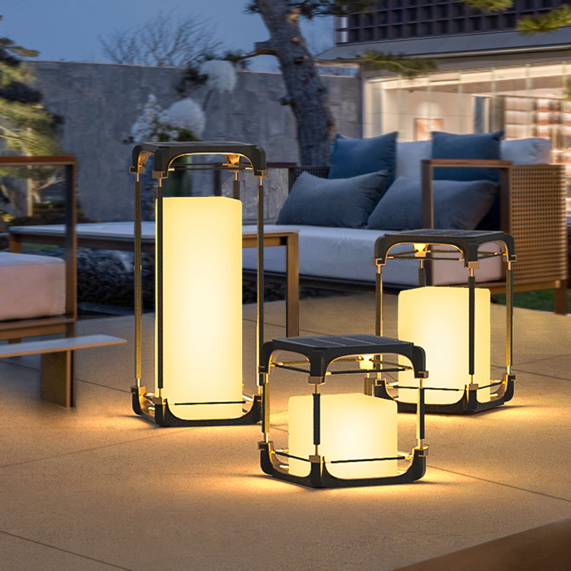 Outdoor Lighting Garden - Lámpara de Pie Luminosa para Patio,