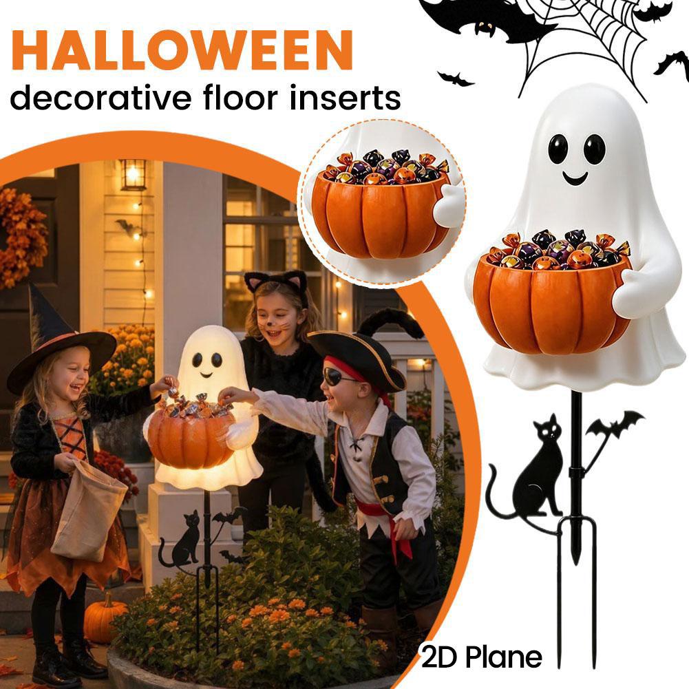 Outdoor Lighting Yard Stakes - Soporte Decorativo de Calabaza Fantasma para