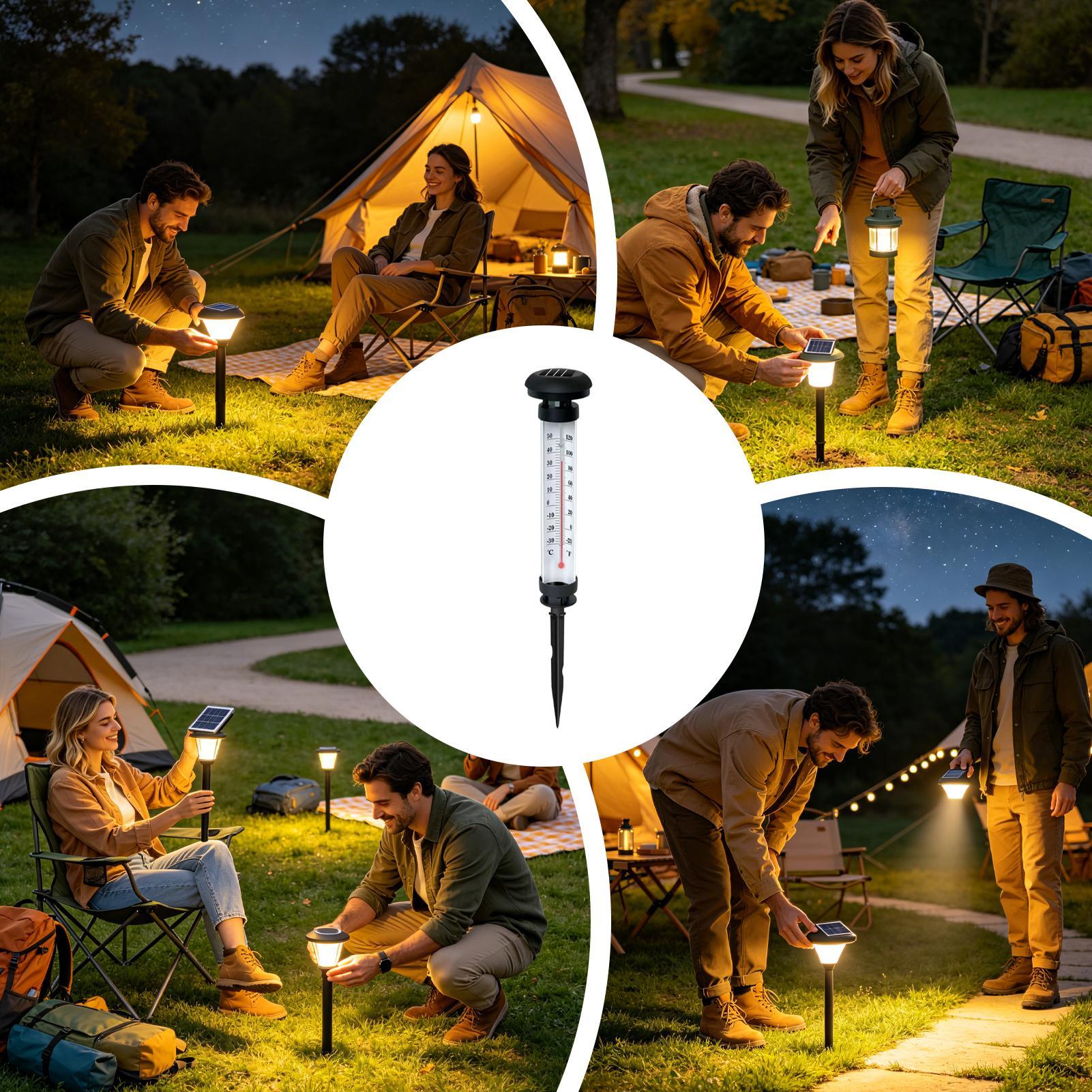 Luces solares para caminos, es - Outdoor Lighting Yard Stakes reseña y precio