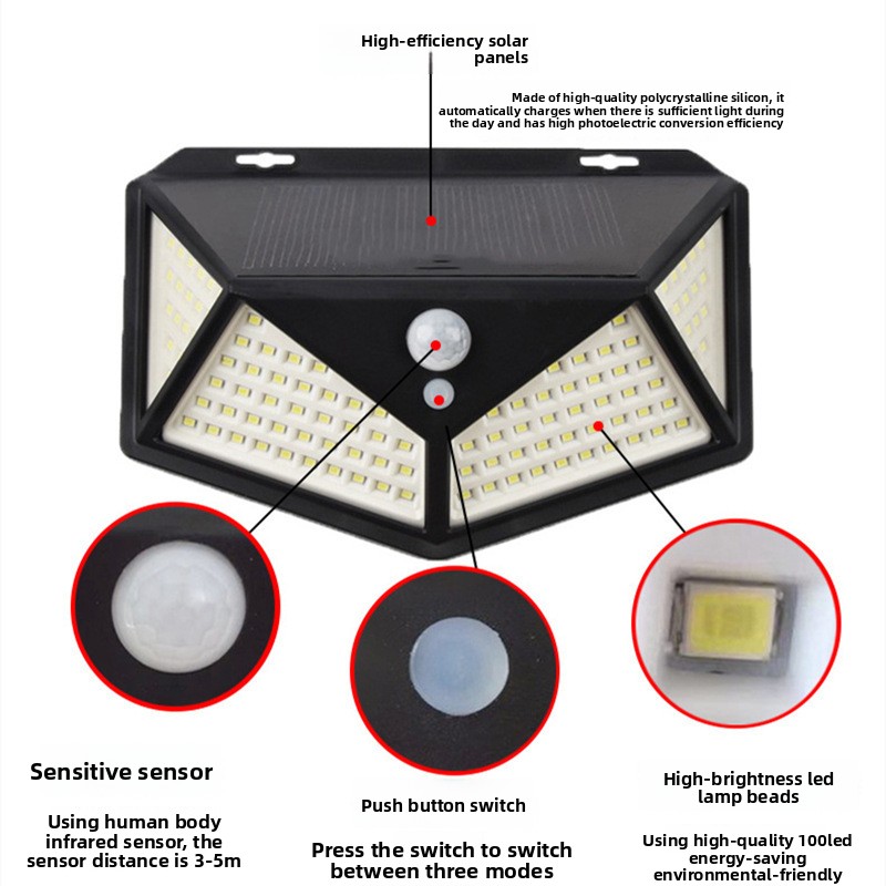 Lámpara Solar de Pared con 114 - Outdoor Lighting On Amazon reseña y precio