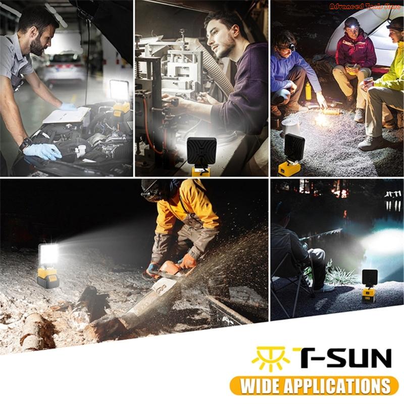Luz trabajo portátil, Base aju - Outdoor Lighting Jobs reseña y precio