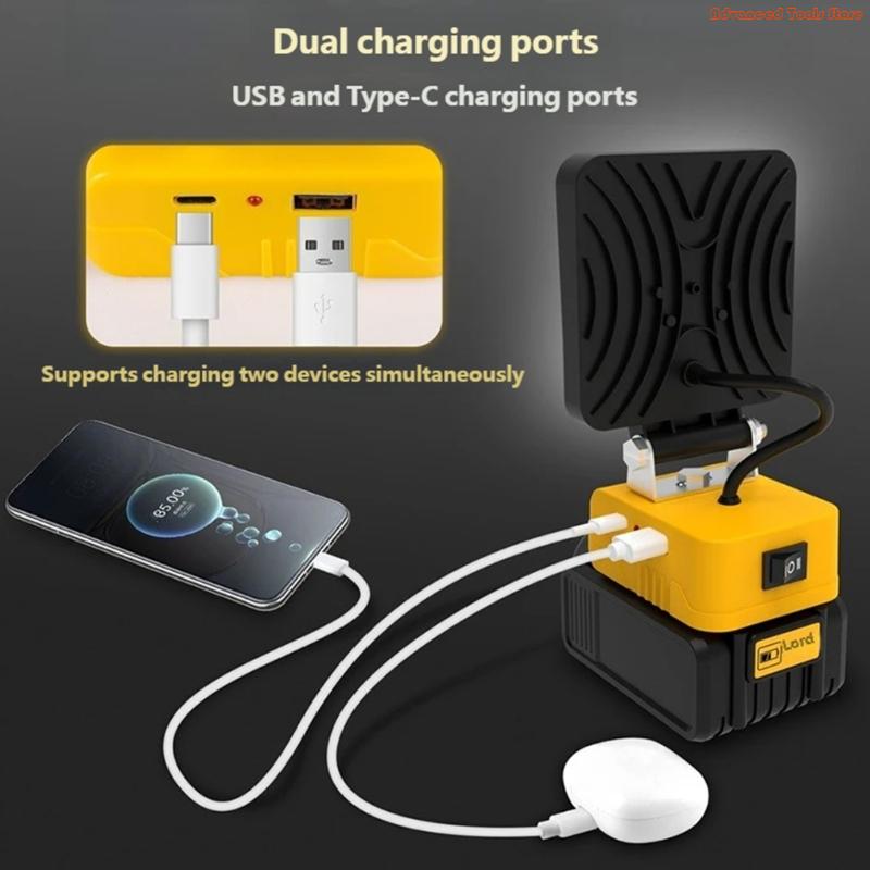 Luz trabajo portátil, Base aju - Outdoor Lighting Jobs reseña y precio