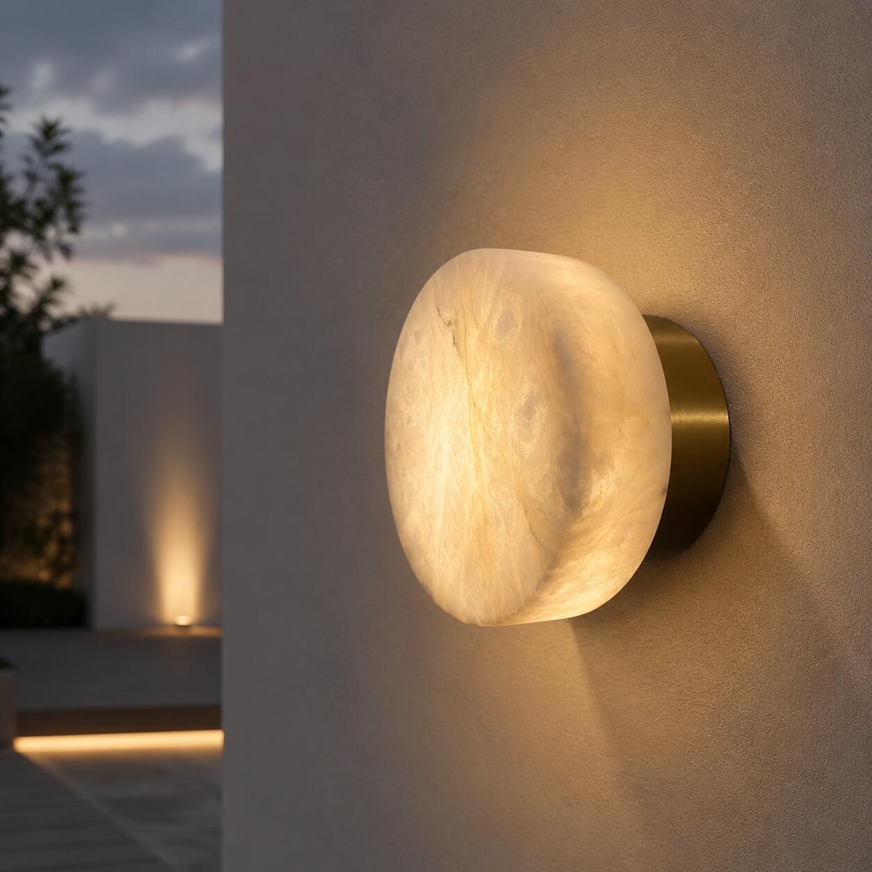 Lámparas de Pared de Alabastro - Outdoor Lighting Year Round reseña y precio