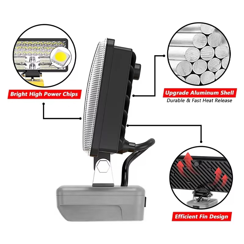 Luz de trabajo LED para Dewalt - Outdoor Lighting Jobs reseña y precio