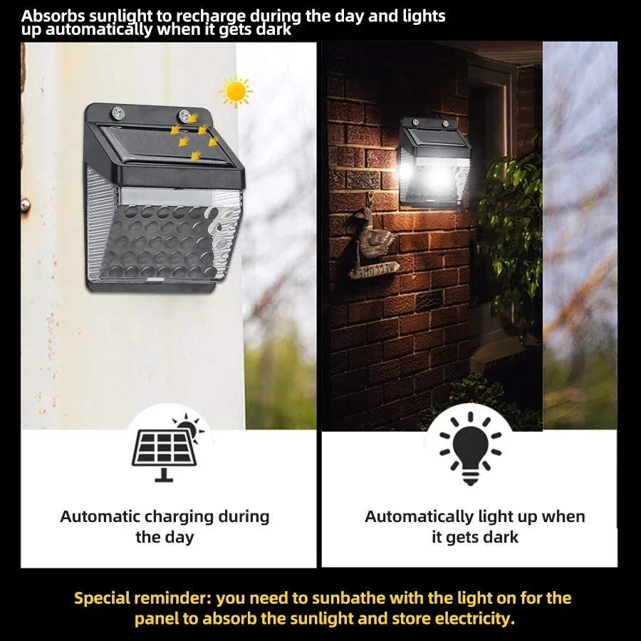 Luz Solar LED con Sensor de Mo - Outdoor Lighting Garden reseña y precio