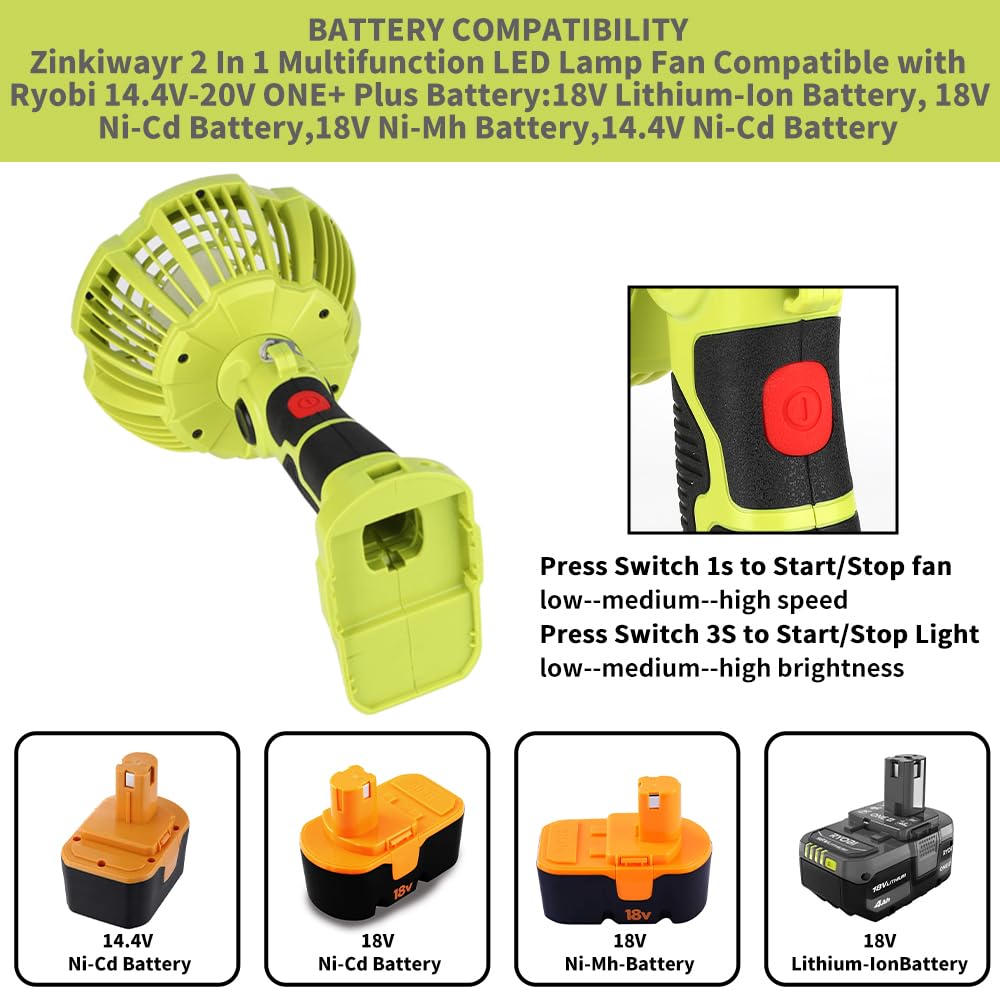 Ventiladores portátiles inalám - Outdoor Lighting Jobs reseña y precio