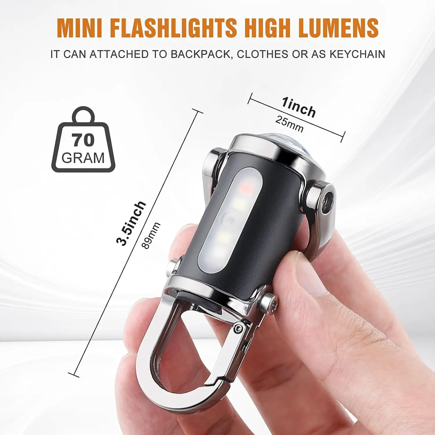 Mini llavero linterna recargab - Outdoor Lighting Hooks reseña y precio