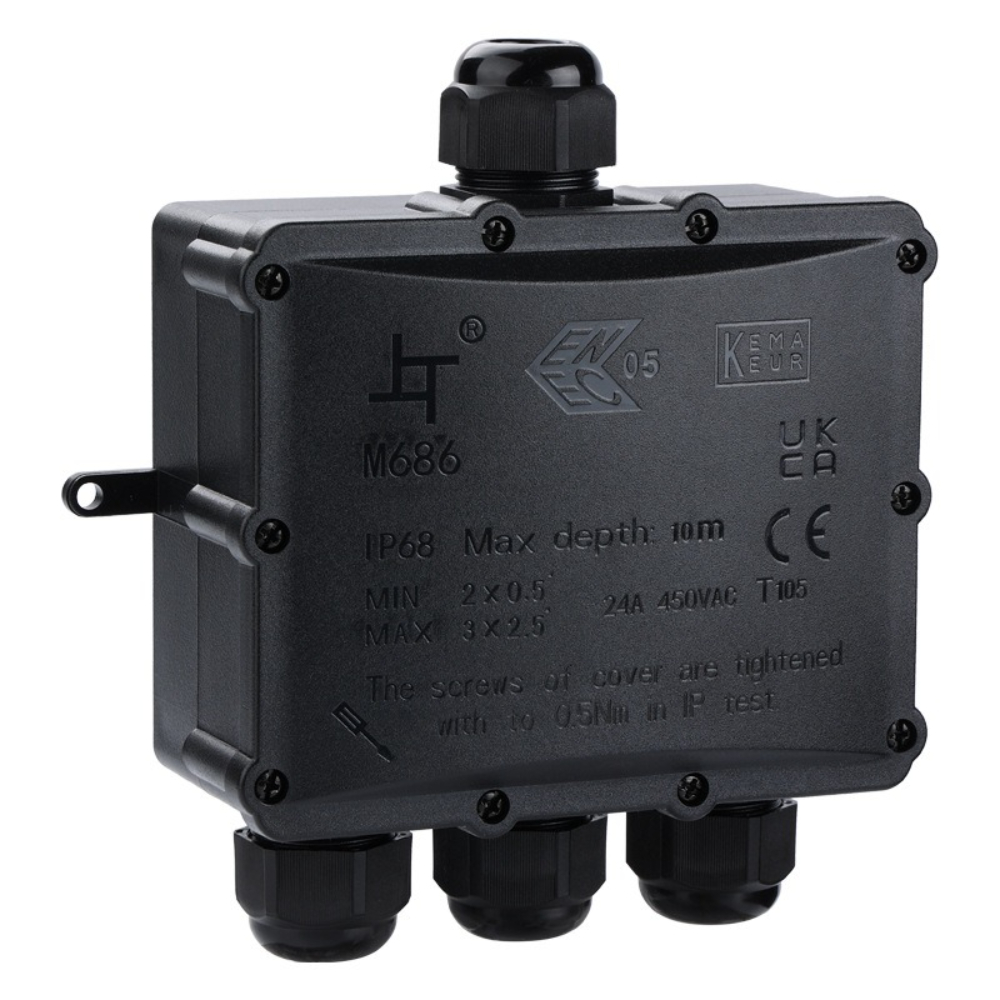 4 vías 1In3Out IP68 impermeabl - Outdoor Lighting Junction reseña y precio