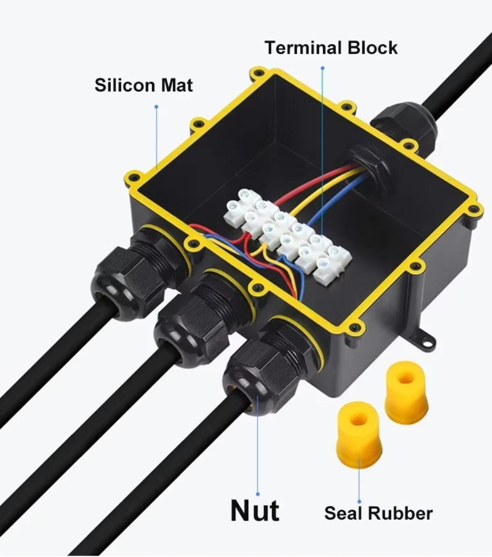 4 vías 1In3Out IP68 impermeabl - Outdoor Lighting Junction reseña y precio