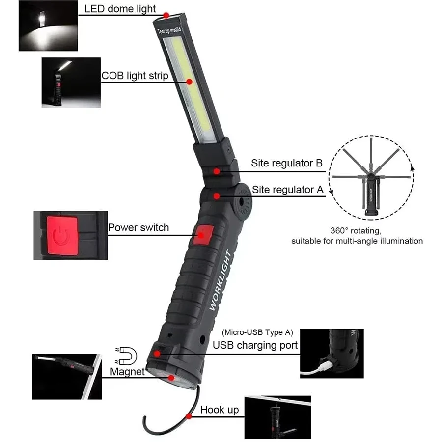 Linterna de luz de trabajo mag - Outdoor Lighting Hooks reseña y precio