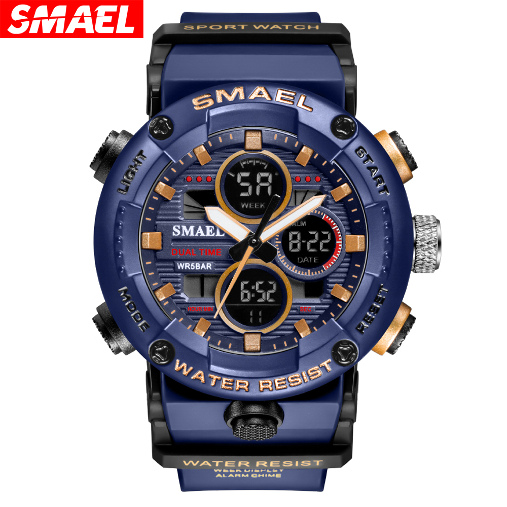 SMAEL-reloj deportivo de cuarz - Outdoor Lighting Zones reseña y precio