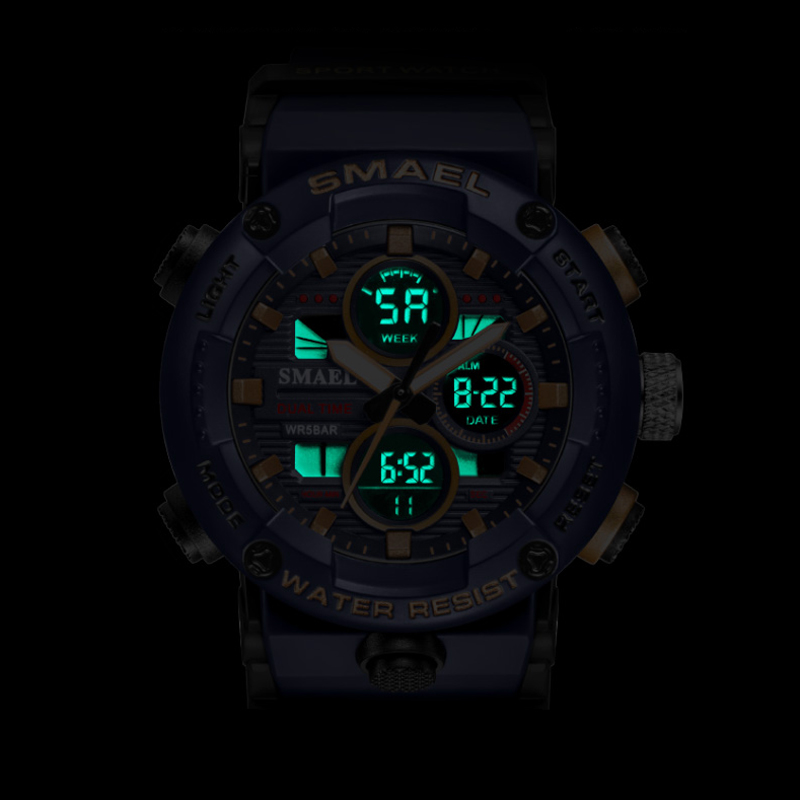 SMAEL-reloj deportivo de cuarz - Outdoor Lighting Zones reseña y precio
