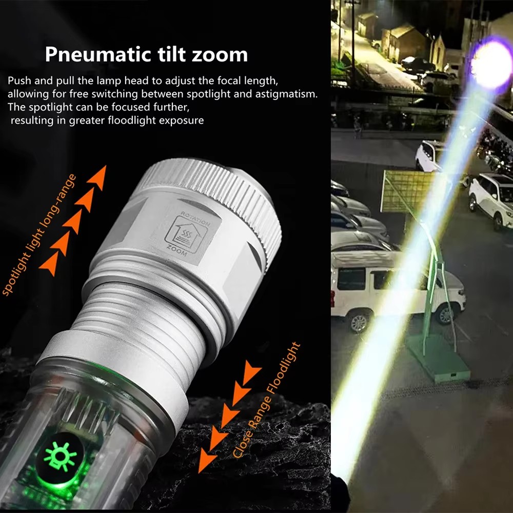 Potente linterna LED con luz l - Fire Torch Solar reseña y precio