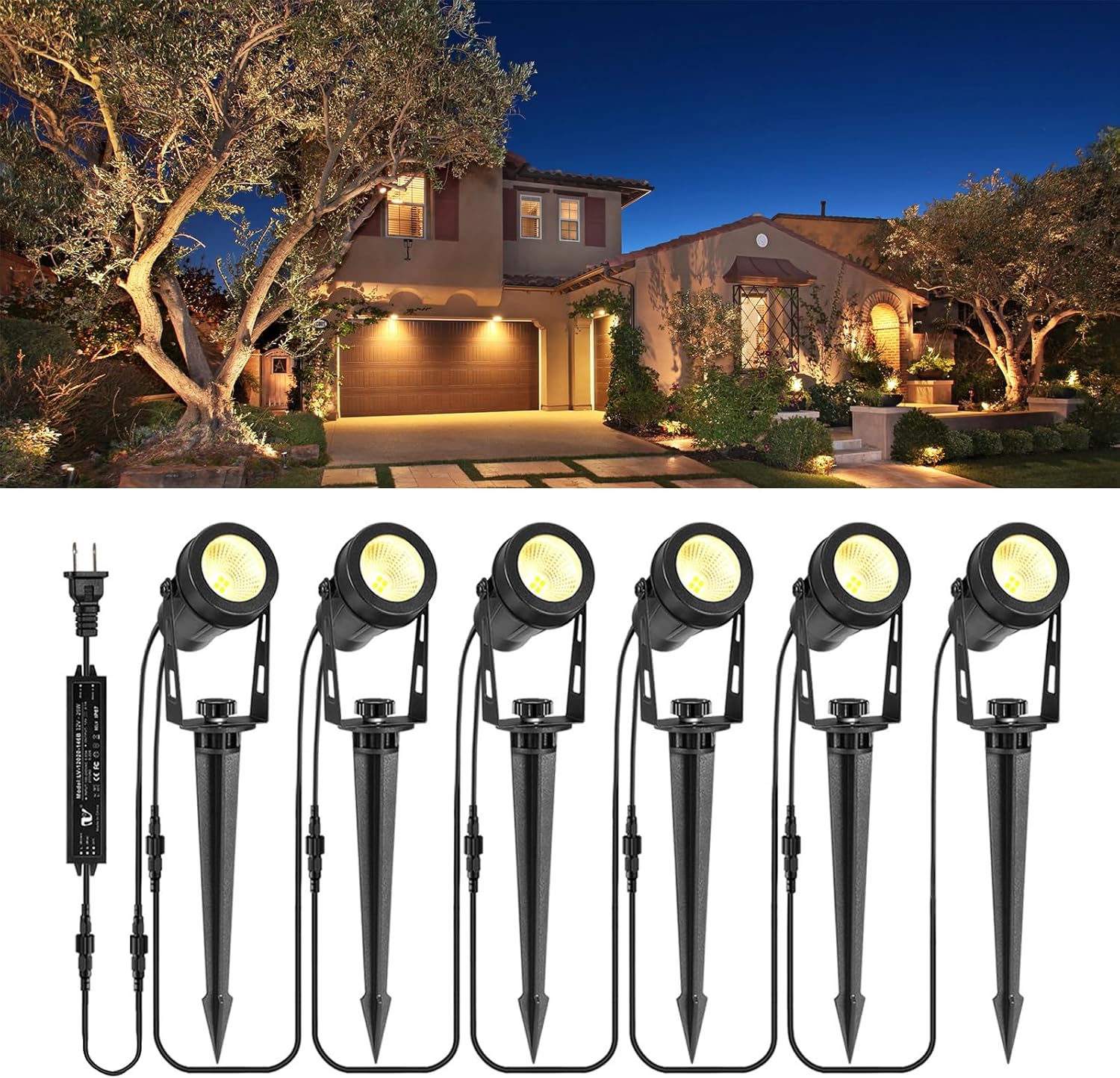 Paquete de 6 luces de paisaje  - Outdoor Lighting Low Voltage reseña y precio