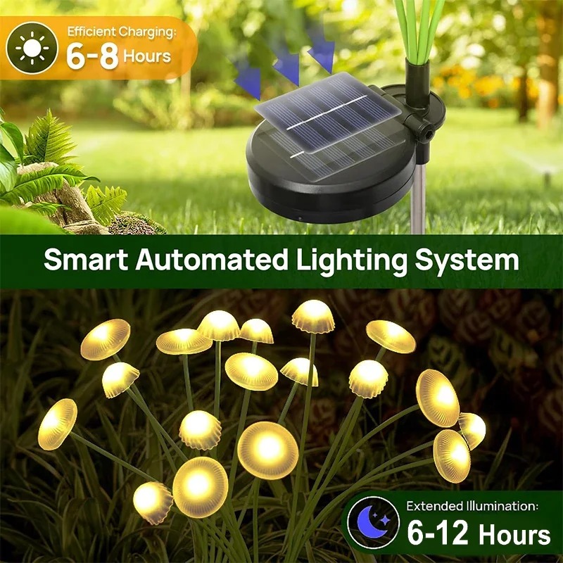 Luces solares de medusas para  - Outdoor Lighting Jellyfish reseña y precio