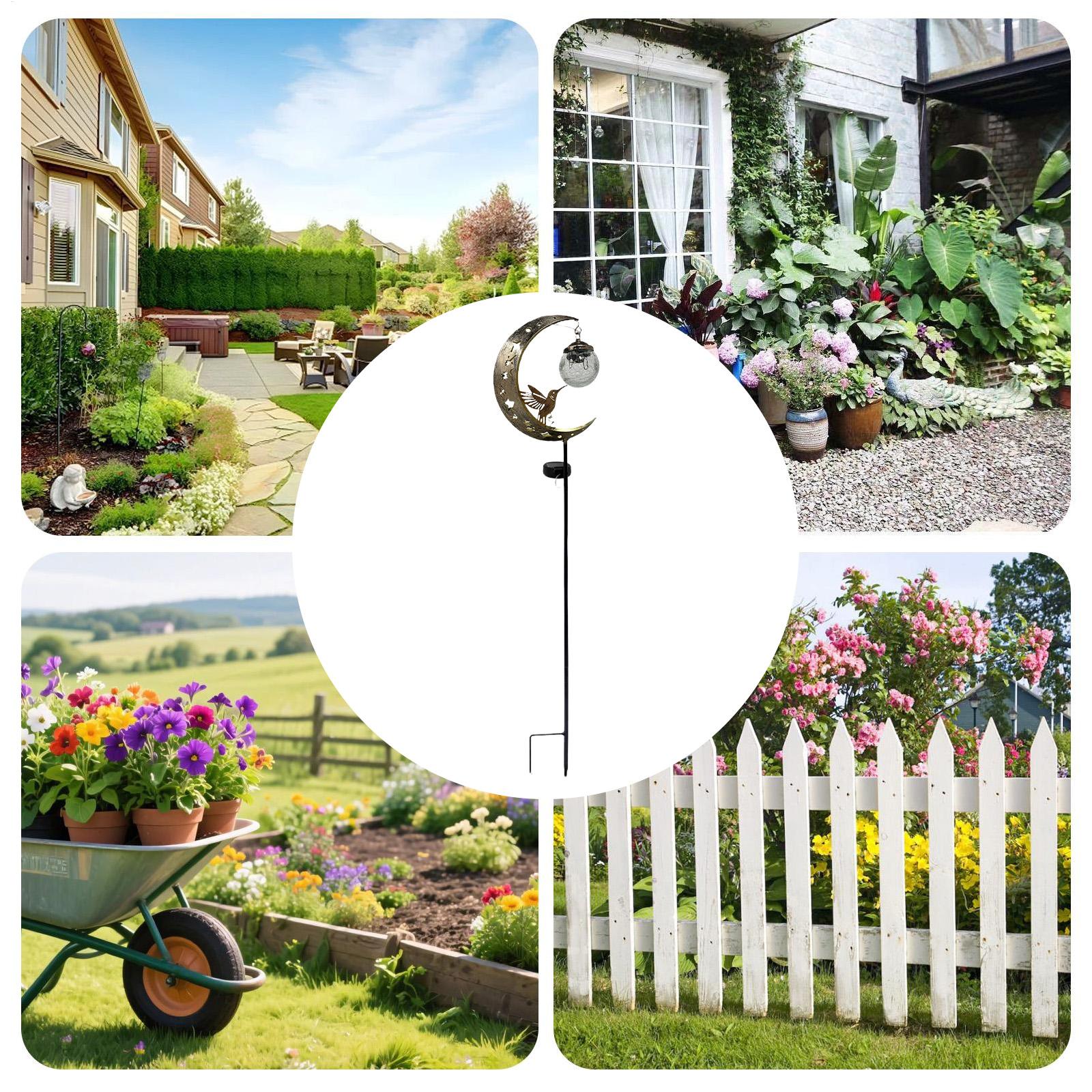Luces solares para exteriores, - Outdoor Lighting Yard Stakes reseña y precio