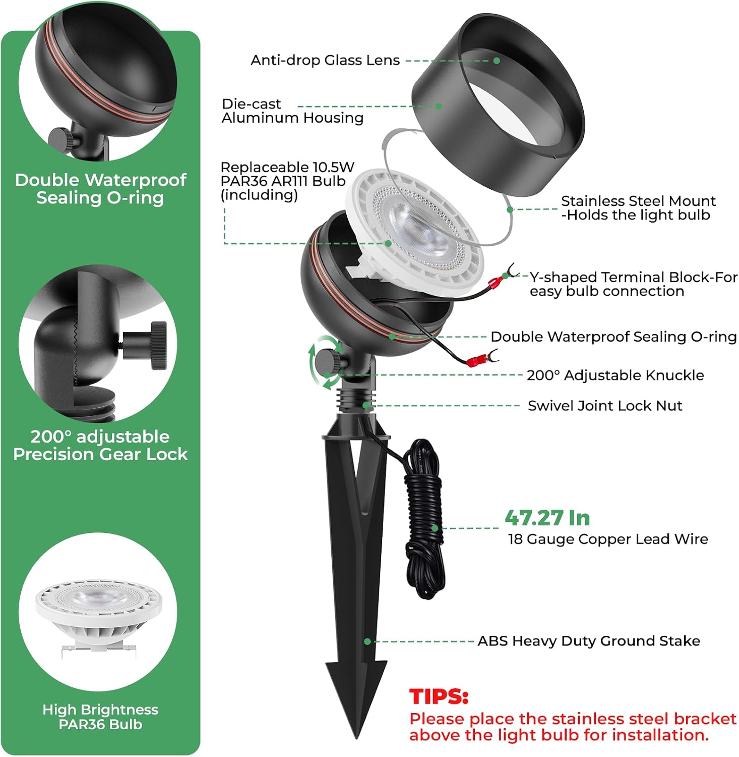 Luz LED de Bajo Voltaje para P - Outdoor Lighting Low Voltage reseña y precio