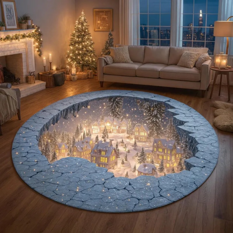 Alfombra navideña 3D para pueb - Outdoor Xmas Lighting Ideas reseña y precio