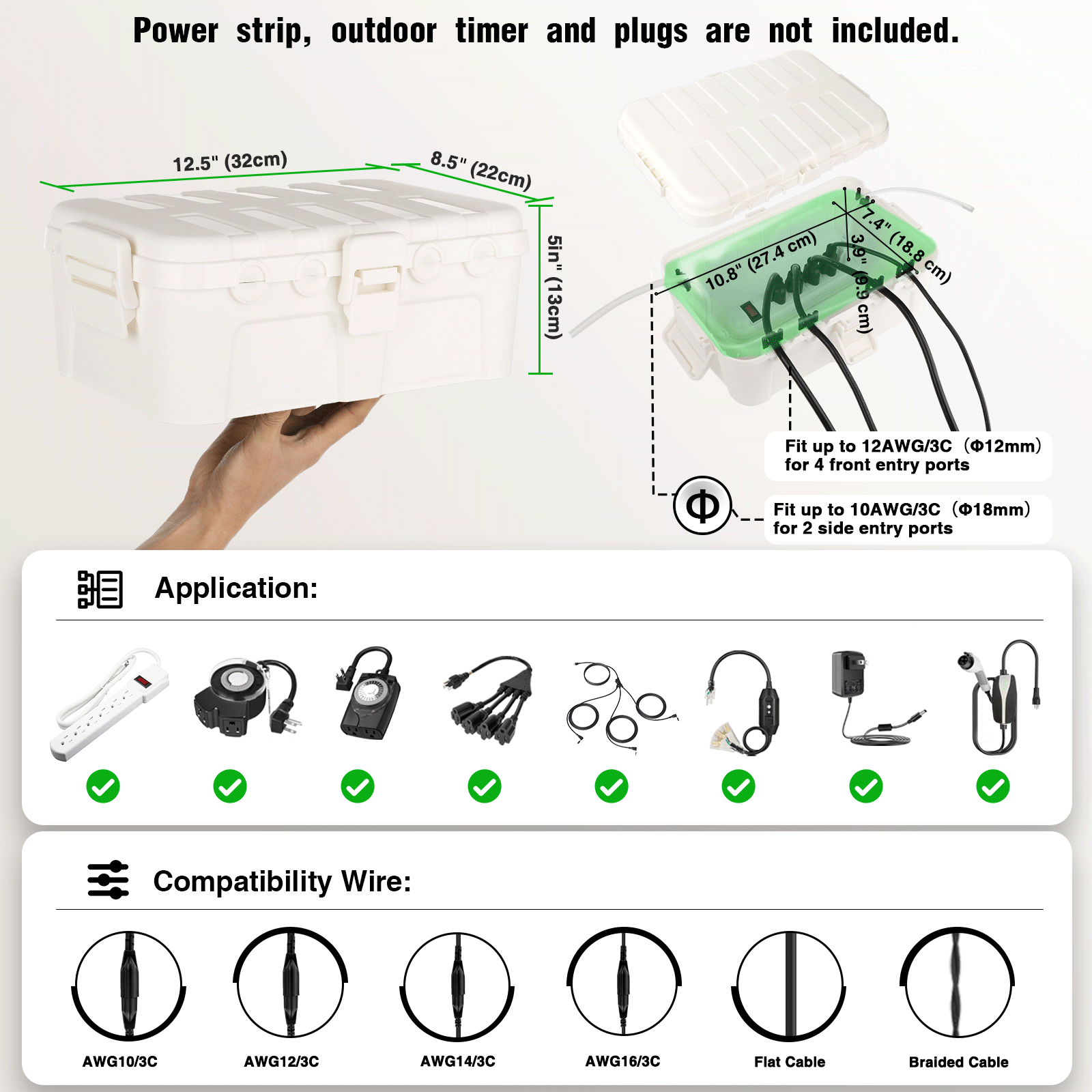 Caja Eléctrica Impermeable Gra - Outdoor Lighting Junction reseña y precio