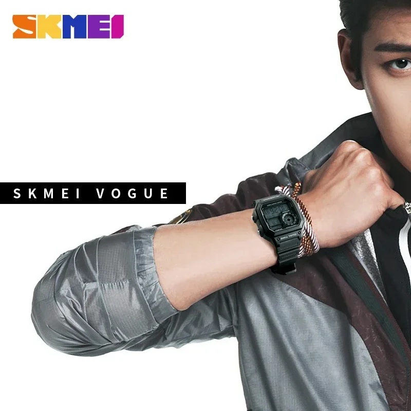 SKMEI 1299 moda hombres PU cor - Outdoor Lighting Zones reseña y precio