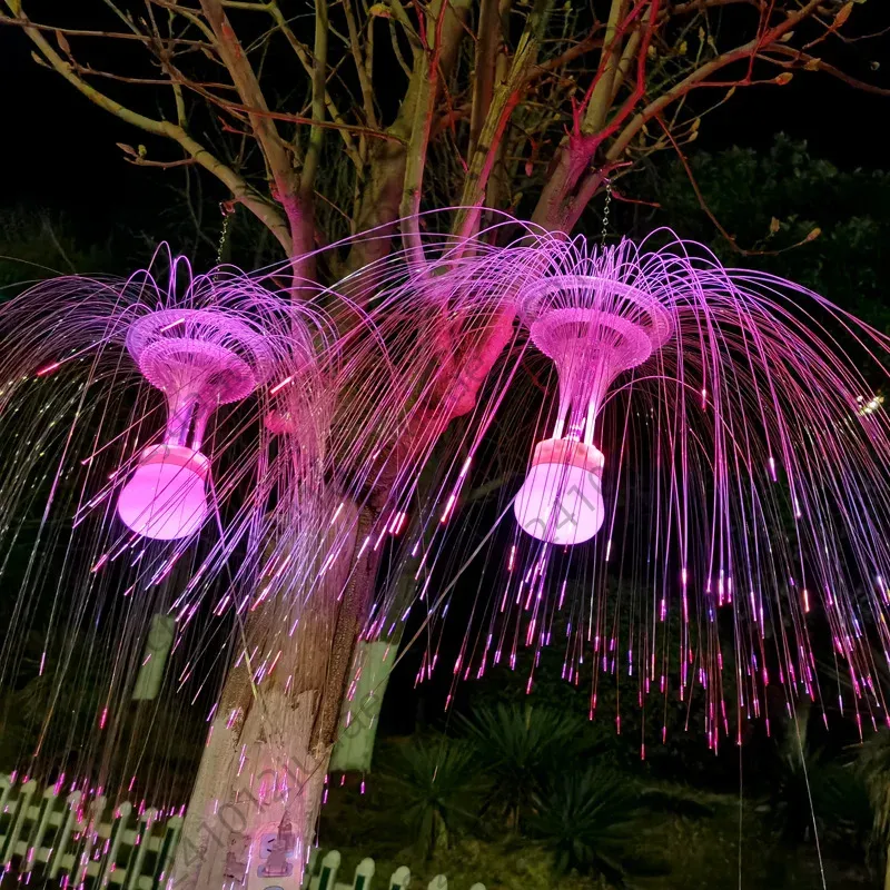 Luz de medusas de fibra óptica - Outdoor Lighting Jellyfish reseña y precio