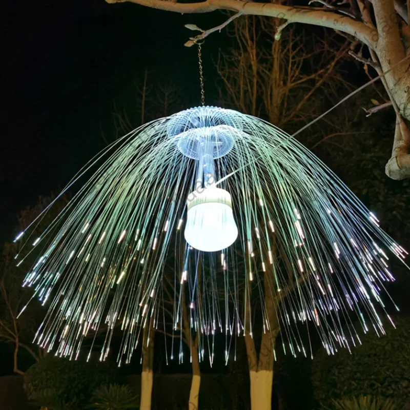 Luz de medusas de fibra óptica - Outdoor Lighting Jellyfish reseña y precio