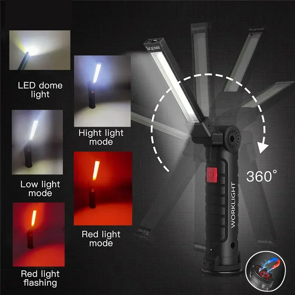 Linterna LED COB Lámpara de in - Outdoor Lighting Hooks reseña y precio