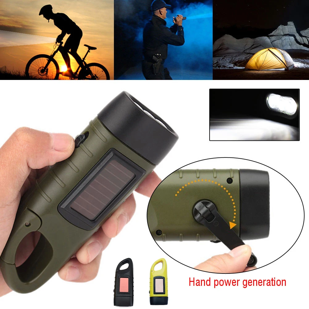 Linterna LED de Manivela con E - Fire Torch Solar reseña y precio
