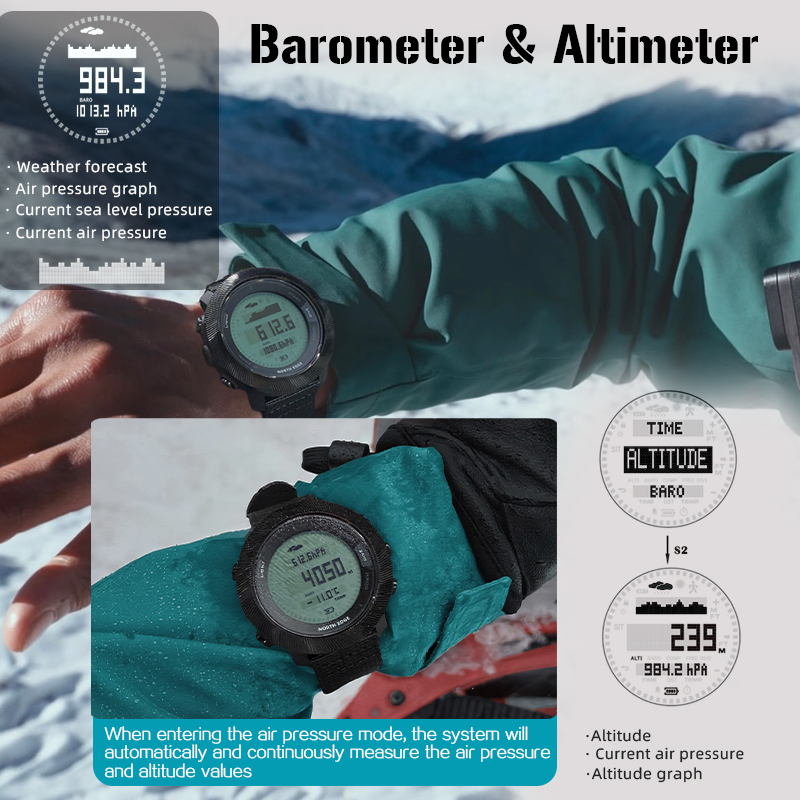 Reloj Digital para Buceo NORTH - Outdoor Lighting Zones reseña y precio