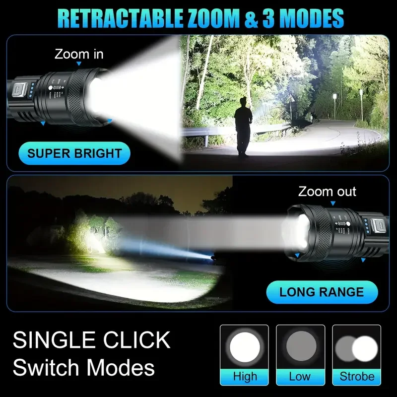 Linterna LED táctica de 2000LM - Outdoor Lighting Quality reseña y precio