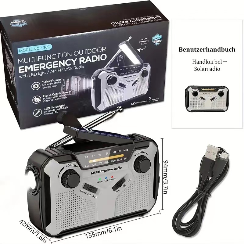 Radio solar portátil AM/FM con - Fire Torch Solar reseña y precio