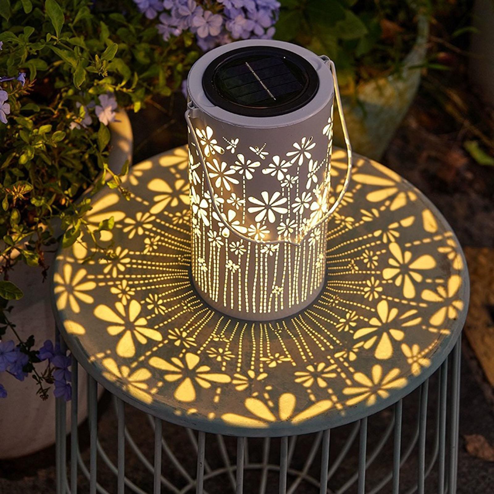 Lámparas Solares de Metal con  - Outdoor Lighting Yard reseña y precio