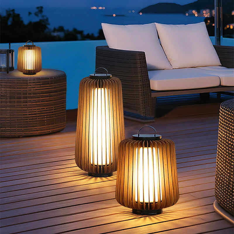 Lámpara de pie luminosa para p - Outdoor Lighting Garden reseña y precio